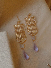 romantic crystal drop earrings